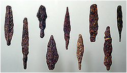 Fig. 9. Iron arrowheads